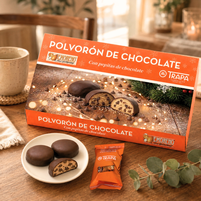 Trapa y E.Moreno reinterpretan uno de los grandes clásicos de la navidad con un nuevo polvorón de chocolate